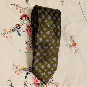 Ermenegildo Zegna Green pure Silk Tie